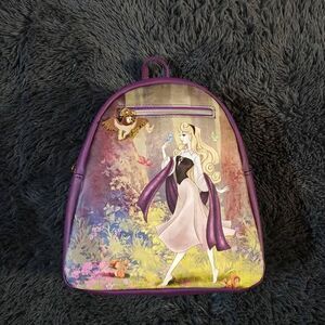 Loungefly Disney Sleeping Beauty Aurora Princess Forest Scene Mini Backpack NEW